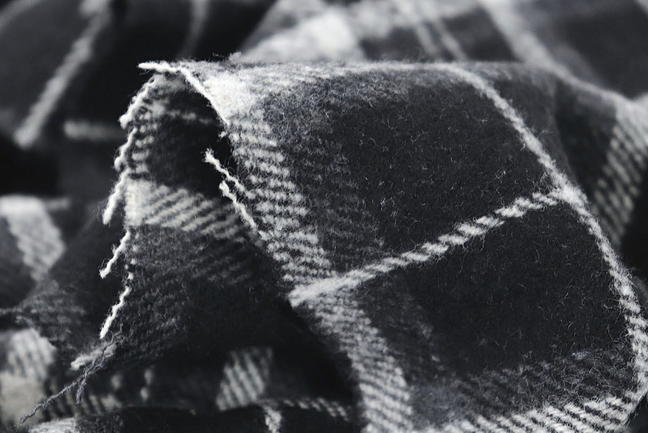 Пальтовая ткань принт/клетка черно-белая AP210426031/D#908-Y8903/C#3