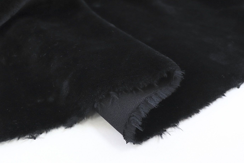 Искусственный мех "Мутон"/черный AP41114/D#177-1100/C#Black