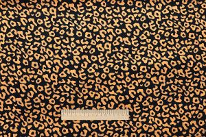 Блузочная ткань "SPH" принт/черно-оранжевый 3424-PY/D#H5527/C#3