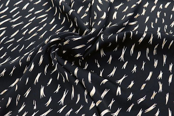 Шелк "Армани" принт/пятна на черном 3267-PY/D#2/C#3 (EU4318)