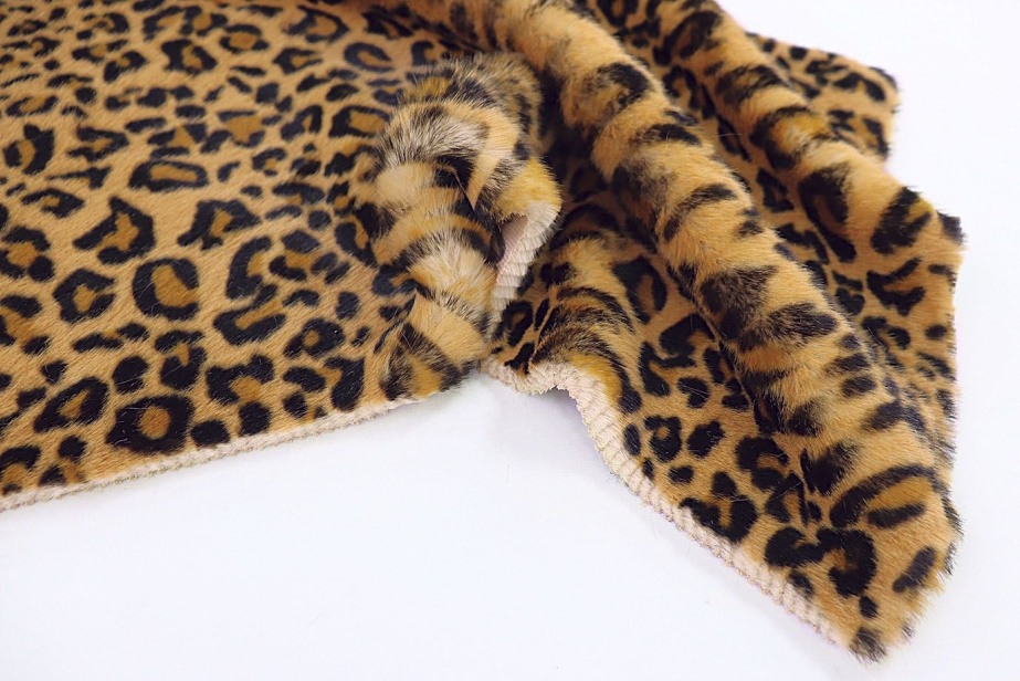 Искусственный мех "Леопард"/черно-рыжий AP2303014035/D#287-18111207/C#66 Ivory Leopard